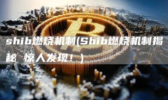 shib燃烧机制 - Shib燃烧机制揭秘 惊人发现！