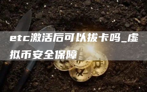 etc激活后可以拔卡吗_虚拟比特币全保障
