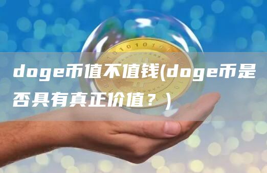 doge币值不值钱 - doge币是否具有真正价值？