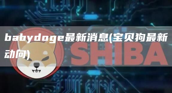 babydoge最新消息 - 宝贝狗最新动向