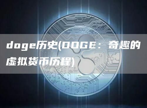 doge历史 - DOGE：奇趣的虚拟货币历程