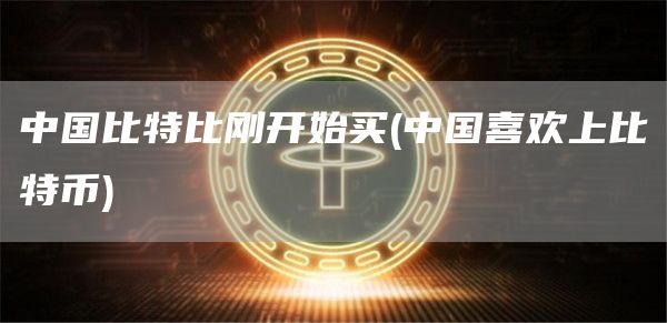 中国比特比刚开始买 - 中国喜欢上比特币