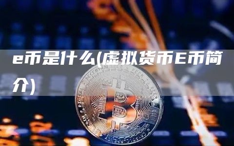 e币是什么 - 虚拟货币E币简介