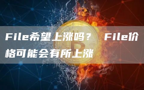 File希望上涨吗？ File价格可能会有所上涨