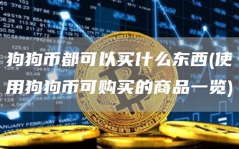 狗狗币都可以买什么东西 - 使用狗狗币可购买的商品一览
