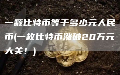 一颗比特币等于多少元人民币 - 一枚比特币涨破20万元大关！