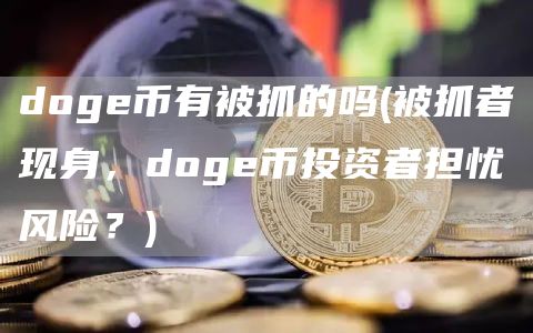 doge币有被抓的吗 - 被抓者现身，doge币投资者担忧风险？