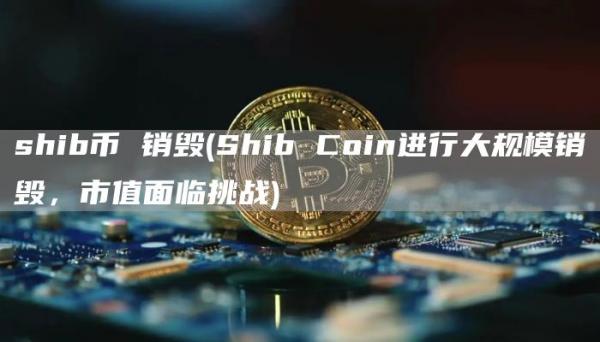 shib币 销毁 - Shib Coin进行大规模销毁，市值面临挑战