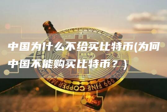 中国为什么不给买比特币 - 为何中国不能购买比特币？