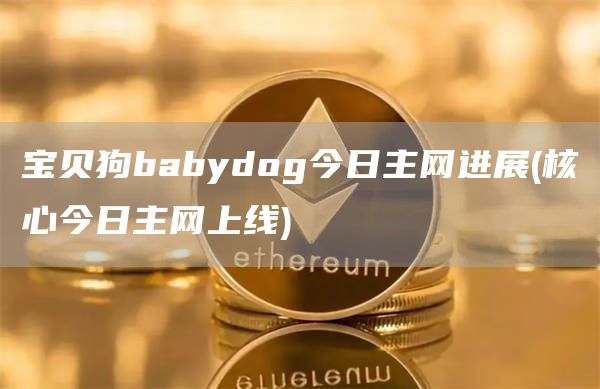 宝贝狗babydog今日主网进展 - 核心今日主网上线